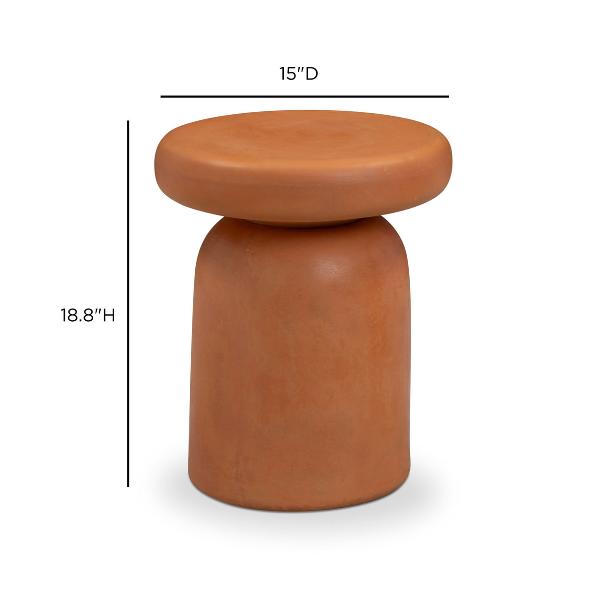 Lydia Concrete Indoor/Outdoor Side Table - View 14