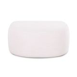 Close up detail of high resiliency foam cushioning on the Gorge ottoman
