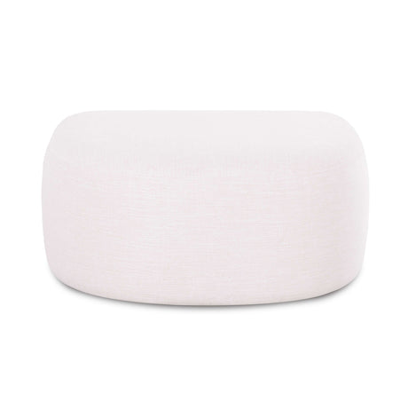 Close up detail of high resiliency foam cushioning on the Gorge ottoman