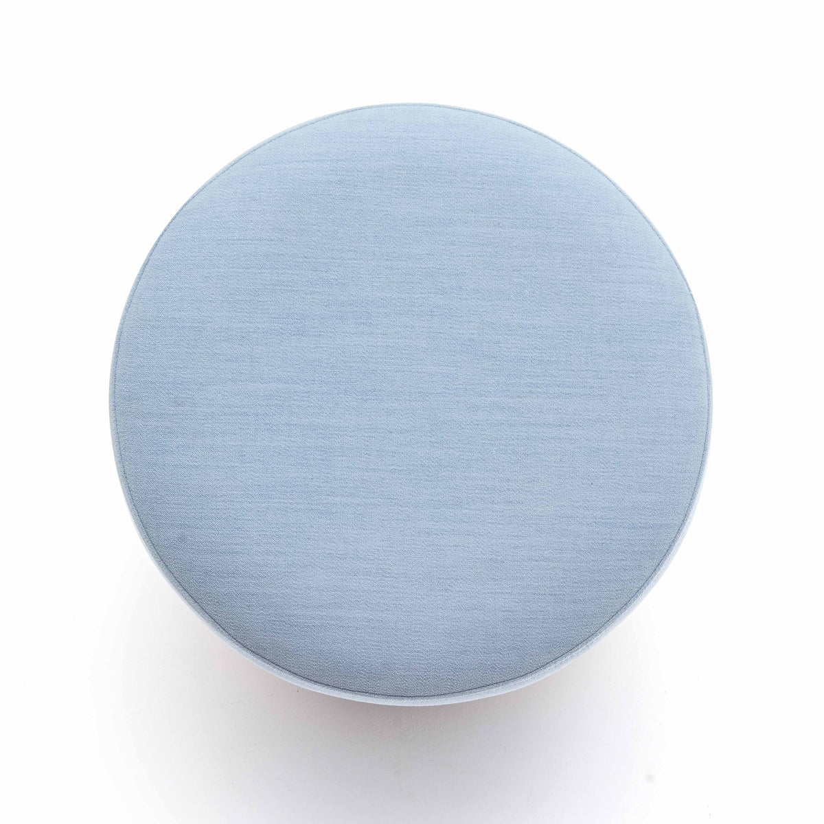 Straight-on elevation view of Dex cylindrical footstool