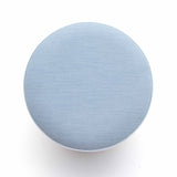 Straight-on elevation view of Dex cylindrical footstool