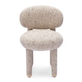 Manu Performance Fabric Side Chair accent setting paired with modern lighting