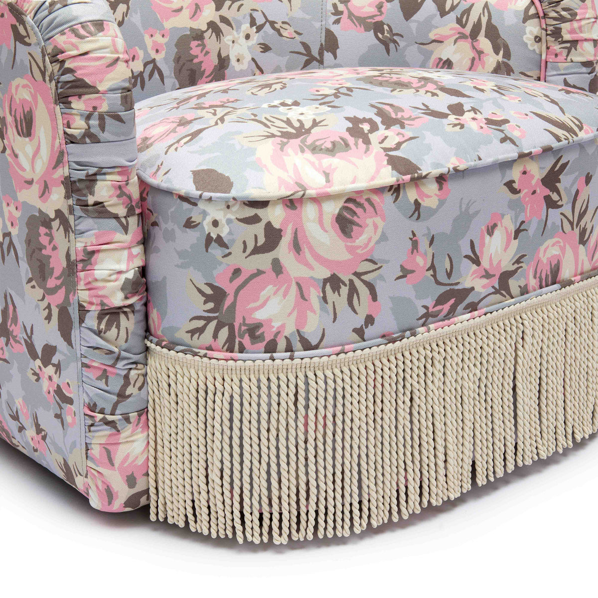 Pamela Tasseled Lounge Accent Chair - View 19