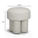 Masha Linen Accent Stool - View 14