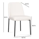 Sydney Performance Vegan Leather Dining Chair - Set of 2 - View 16