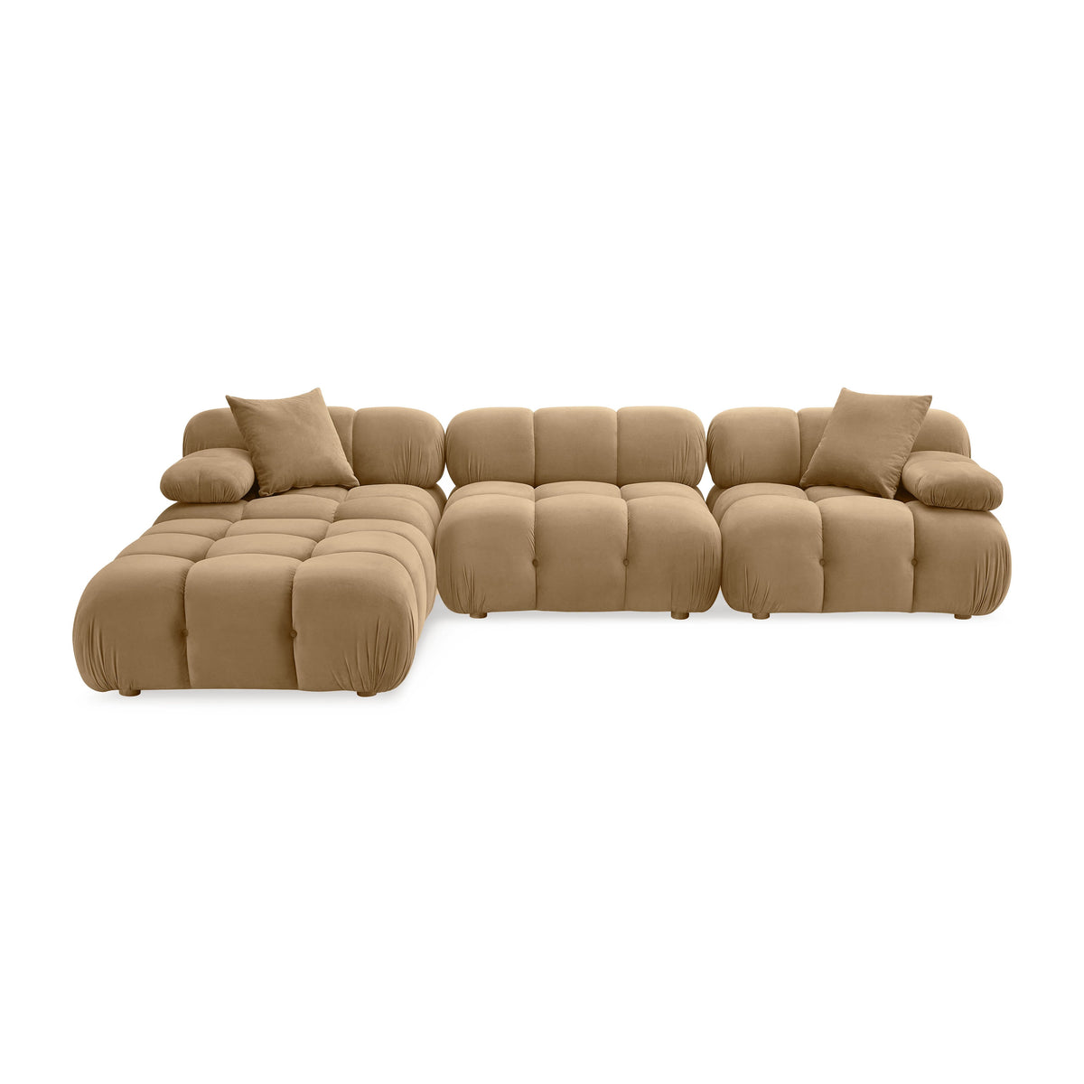 Calliope 4-piece sectional in bright modern living room setting