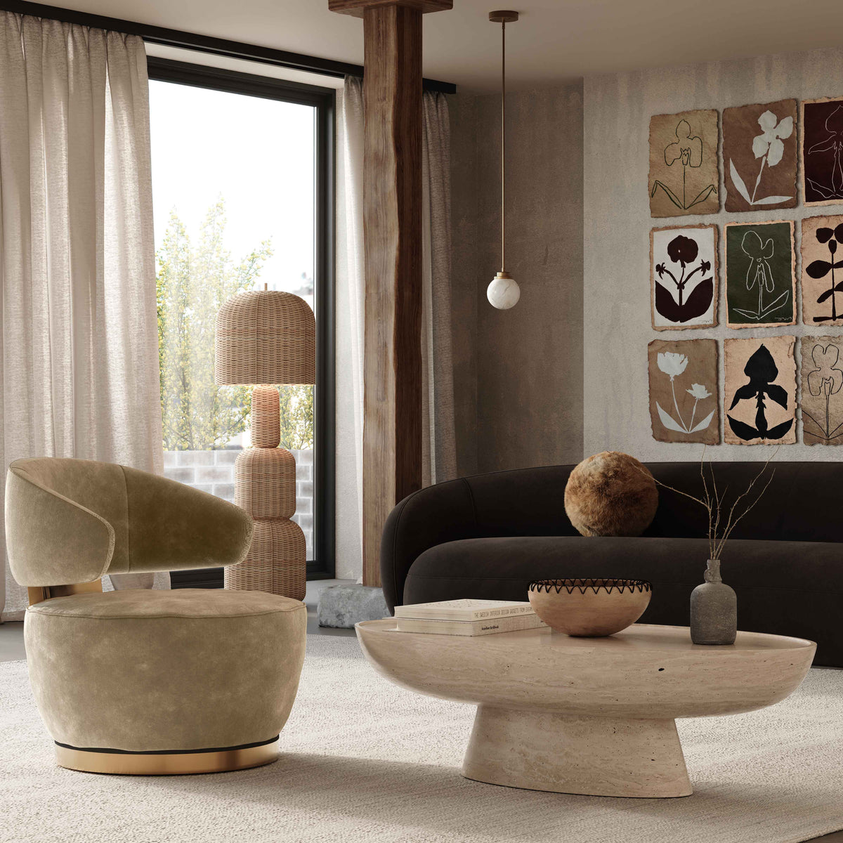 Austin Swivel Accent Chair - View 20