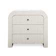 Hump 38-Inch Arched 3-Drawer Bedside Chest angled three-quarter perspective