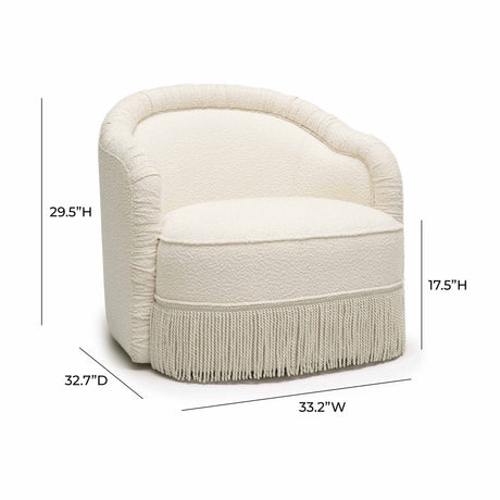 Pamela Tasseled Lounge Accent Chair - View 14