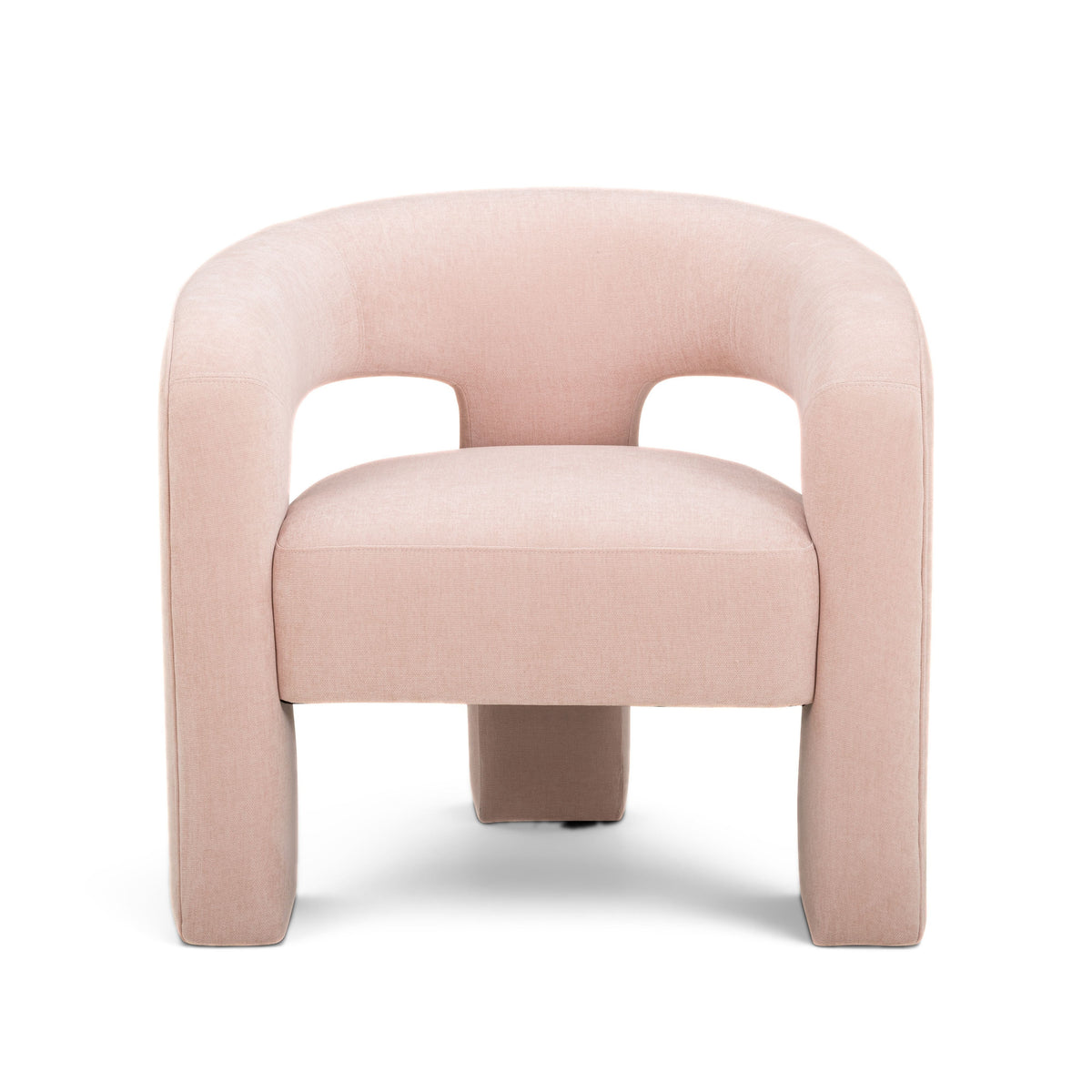 Close up texture of distressed velvet fabric on Malone Armchair
