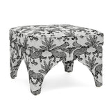 Raji Leopard Performance Jacquard Ottoman - View 7
