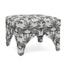 Raji Leopard Performance Jacquard Ottoman - View 7