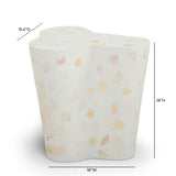 Slab Faux Terrazzo Indoor/Outdoor Side Table - View 13