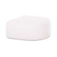Front profile view of the Gorge square modular ottoman with performance fabric