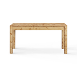 Berri 60" Natural Burl 3-Drawer Work Desk - View 6