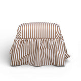 Gertrude Performance Linen Skirted Ottoman - View 3