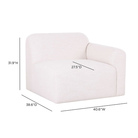 Gorge Modular Corner Chair right arm facing configuration view