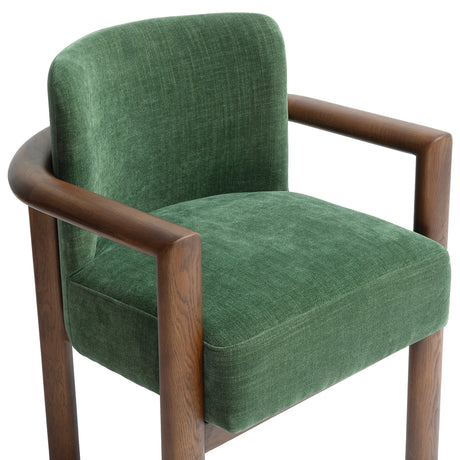 Irma Textured Performance Velvet Dining Chair styled around a contemporary dining table