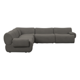 Zenith 5-Piece Contract-Grade Upcycled Fabric Modular L-Sectional - View 9