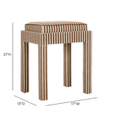 Kora Cotton Jute Contract-Grade Accent Stool - View 22