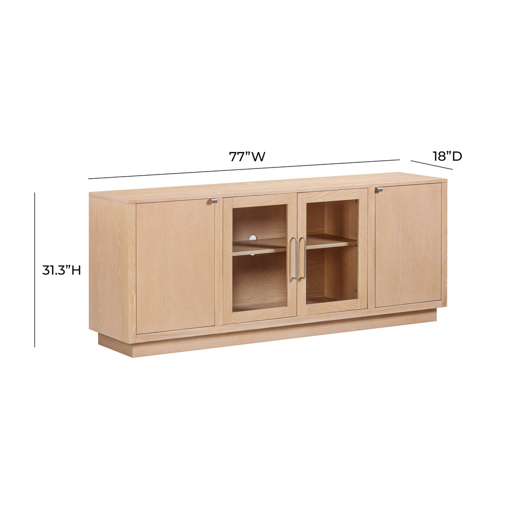 Marlow 77" Wood Console dimensions