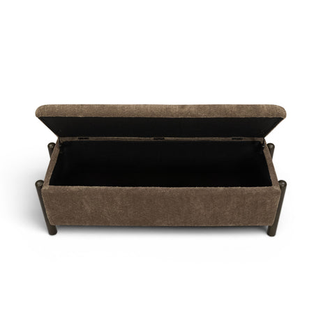 Abby 52" Nubby Fabric Storage Bench - View 16