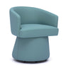 Kristen Rolling Desk Chair in Sea Foam Green chenille front view
