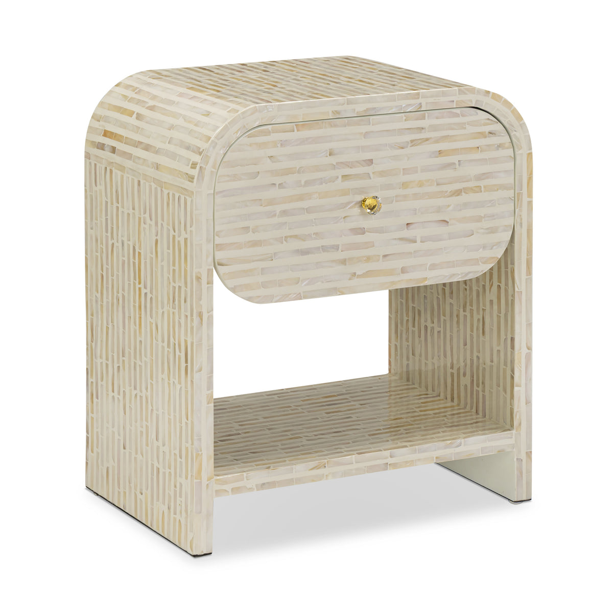 Borno 20" Mother of Pearl Nightstand - View 1