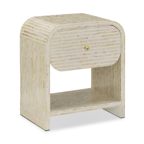 Borno 20" Mother of Pearl Nightstand - View 1