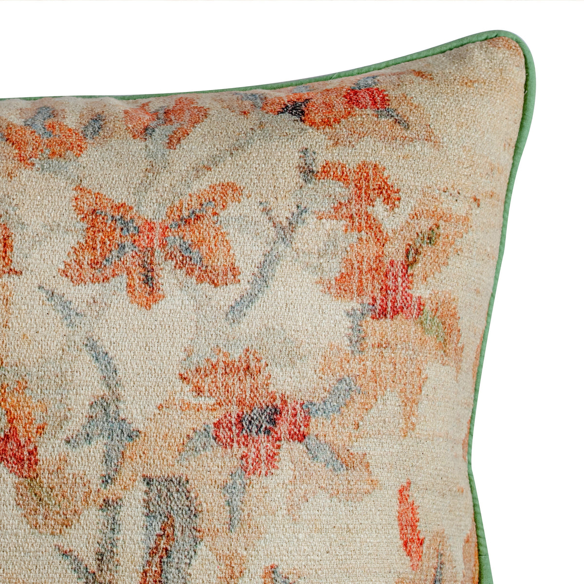 Taman 20" Natural Cotton Throw Pillow - View 18
