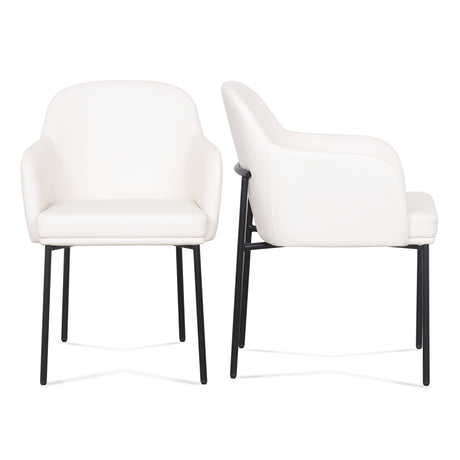 Sydney Performance Vegan Leather Armchair - Set of 2 - View 8