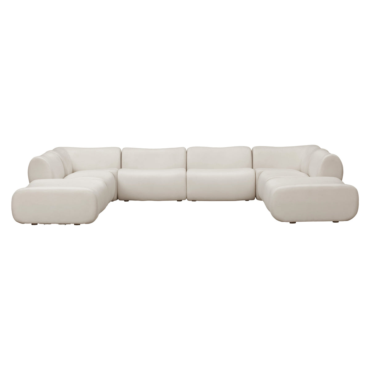 Zenith 8-Piece Contract-Grade Upcycled Fabric Modular U-Sectional - View 1