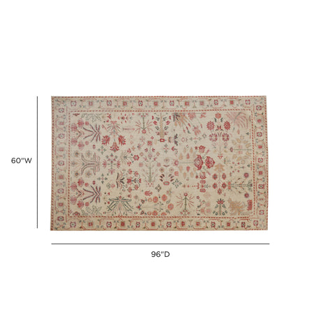 Jardin Hand Woven Wool Area Rug 5'X8' - View 6