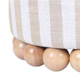 Close-up of wood grain on Dex ball foot support