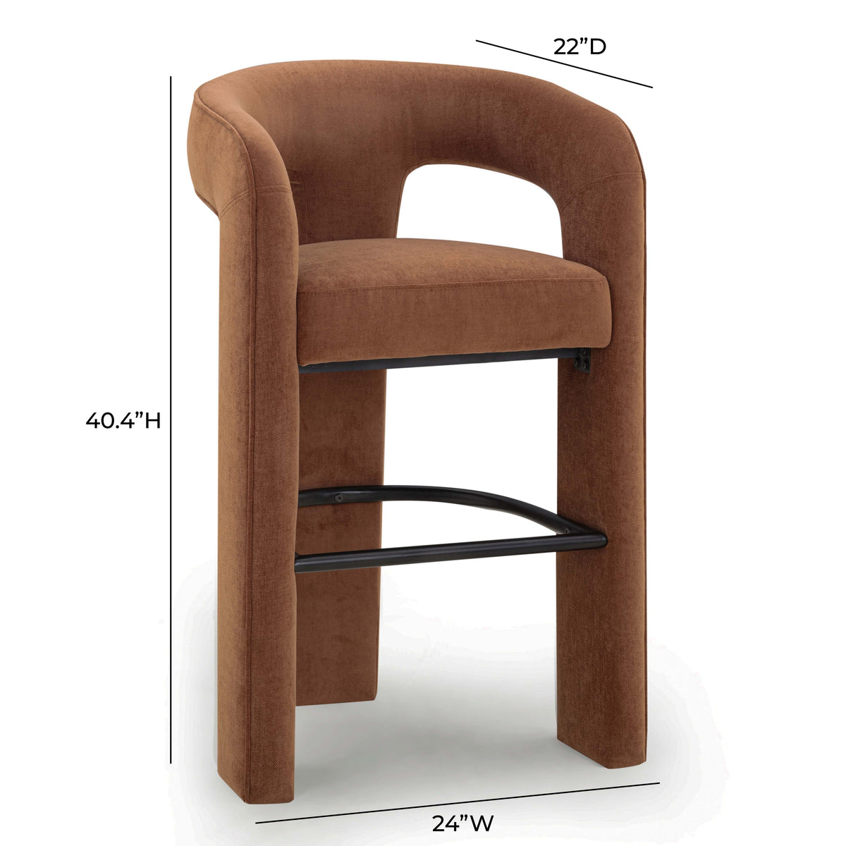Malone Performance Chenille Stool - View 54