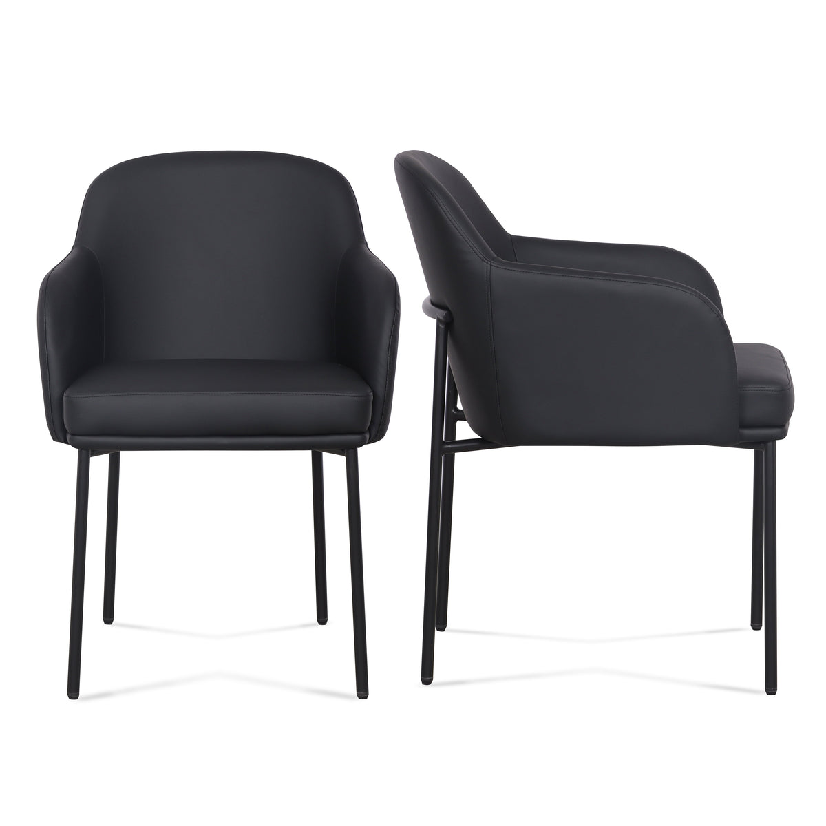Sydney Performance Vegan Leather Armchair - Set of 2 - View 1