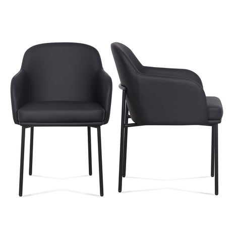 Sydney Performance Vegan Leather Armchair - Set of 2 - View 2