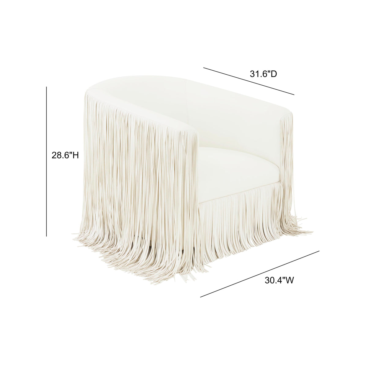 Shag Me Performance Vegan Leather Swivel Accent Chair - View 20