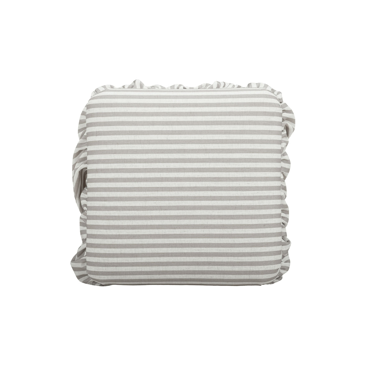 Gertrude Performance Linen Skirted Ottoman - View 12