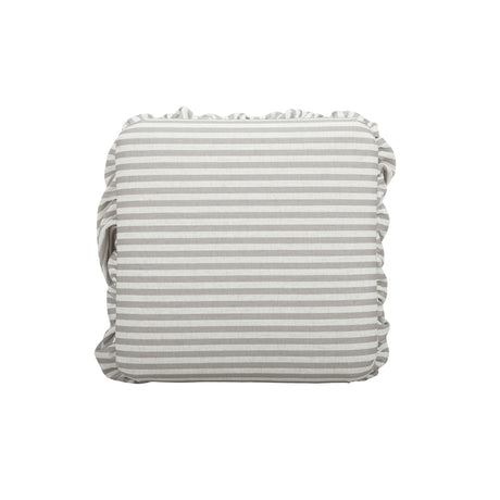 Gertrude Performance Linen Skirted Ottoman - View 12