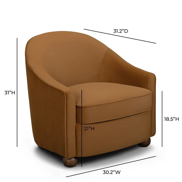 Cettie Performance Velvet Accent Chair