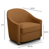 Cettie Performance Velvet Accent Chair