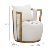 Overhead top view of Paolo chair showing deep cushioned seat