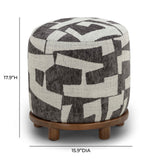 Bisou Performance Jacquard Ottoman - View 19