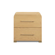 Marissa 2-Drawer Nightstand showing rounded corner profile and natural wood grain