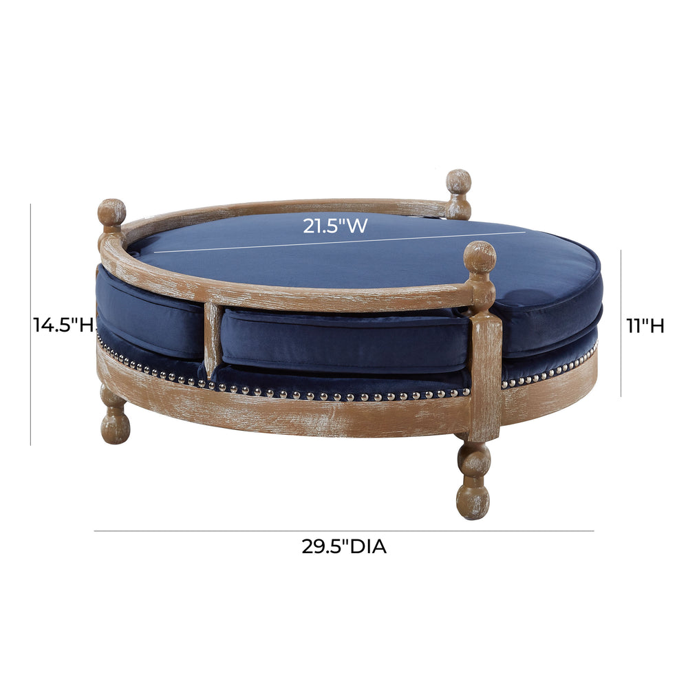 Hound Navy Pet Bed dimensions