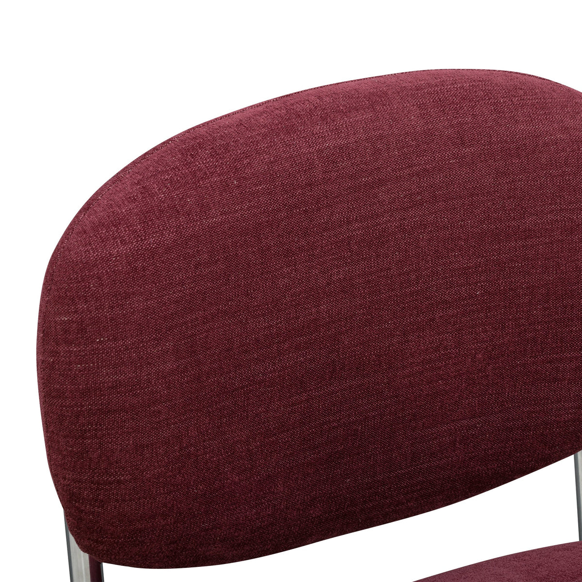 Becky Performance Chenille Chair isolated against white background angled right