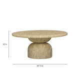 Cynthia 36" Concrete Indoor/Outdoor Coffee Table - View 14