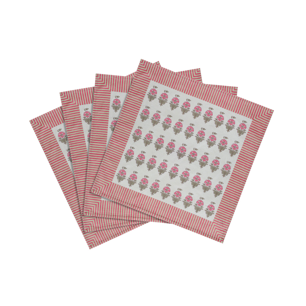 Crissy Cotton Canvas Printed Napkins - Set of 4 - View 17