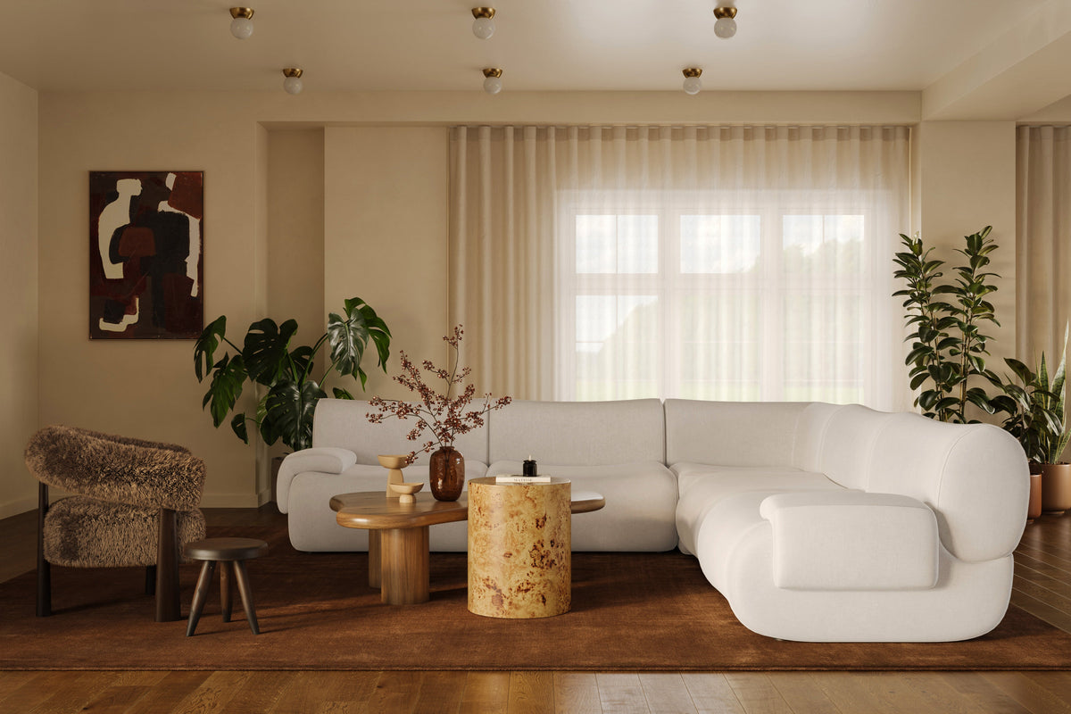Zenith 5-Piece Contract-Grade Upcycled Fabric Modular L-Sectional - View 2